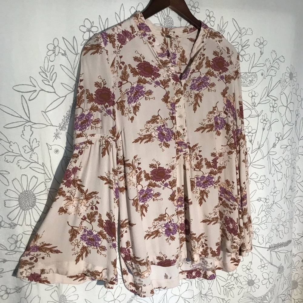 Free People Flowered Tunic